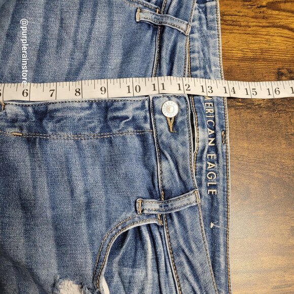American Eagle Jeans 16 R Jegging Super Hi Rise Next Level Stretch Medium Light - Picture 10 of 13